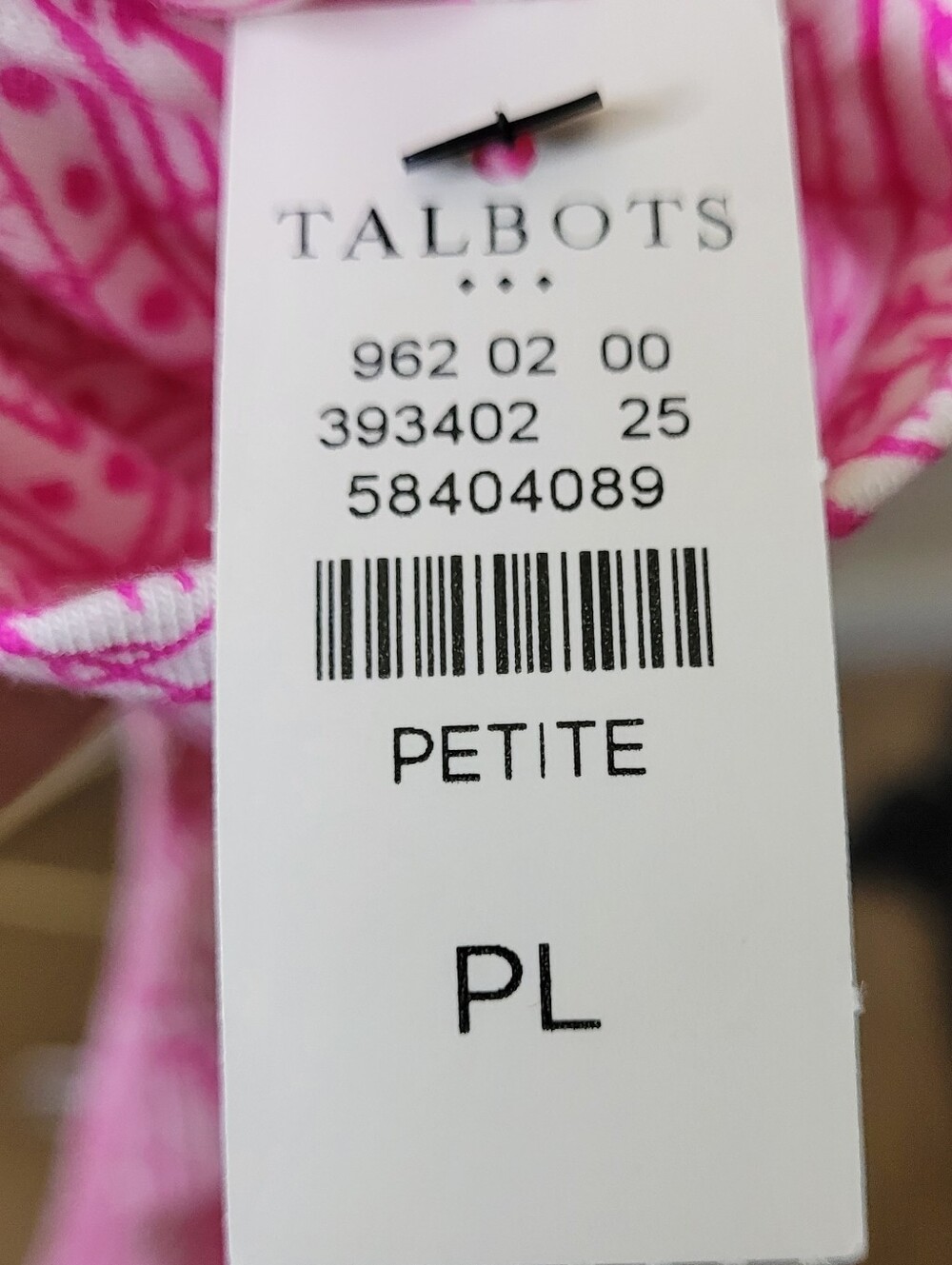 NWT T By Talbots Long Sleeve Snowflake Top LP - Picture 8 of 8